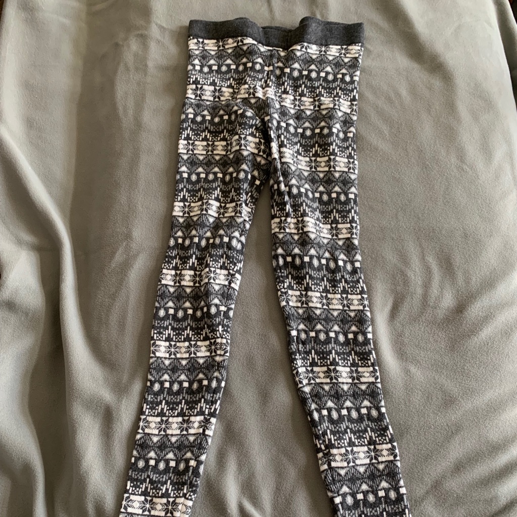 Gray Patterned Leggings